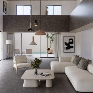 Graphite Dekton Living Room